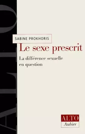 Couverture du produit · Le sexe prescrit
