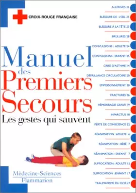 Couverture du produit · Manuel des premiers secours