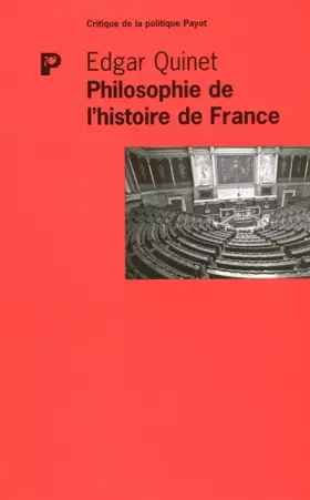 Couverture du produit · Philosophie de l'histoire de France