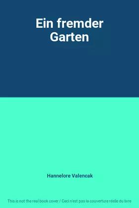 Couverture du produit · Ein fremder Garten