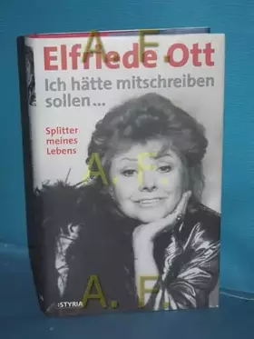 Couverture du produit · Ich hätte mitschreiben sollen ... Splitter meines Lebens
