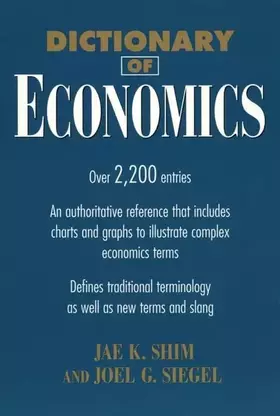 Couverture du produit · Dictionary of Economics (BUSINESS DICTIONARY)