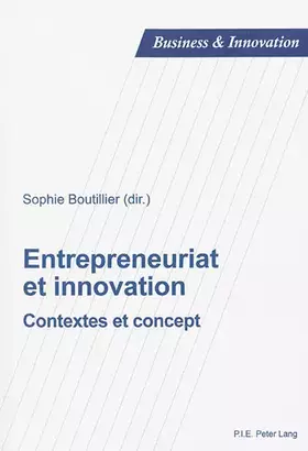 Couverture du produit · Entrepreneuriat et innovation: Contextes et concept