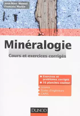 Couverture du produit · Minéralogie: Cours et exercices corrigés