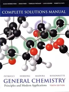 Couverture du produit · Solutions Manual for General Chemistry: Principles and Modern Applications (10th Edition)