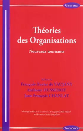 Couverture du produit · Théories des organisations