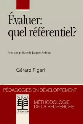 Couverture du produit · Evaluer : Quel référenciel