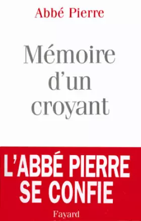 Couverture du produit · Mémoire d'un croyant