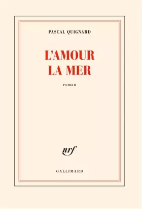 Couverture du produit · l’amour, la mer