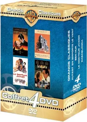 Couverture du produit · Coffret Grands classiques 4 DVD : Autant en emporte le vent / Le Docteur Jivago / Ben-Hur / Casablanca