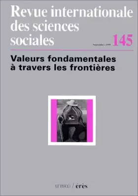 Couverture du produit · Valeurs fondamentales à travers les frontières