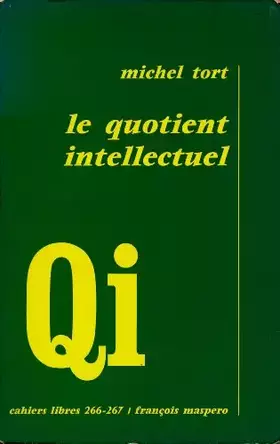 Couverture du produit · Le quotient intellectuel