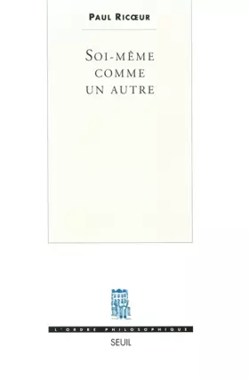 Couverture du produit · Soi-même comme un autre