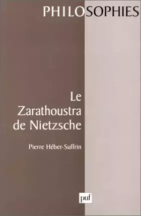 Couverture du produit · Le "Zarathoustra" de Nietzsche
