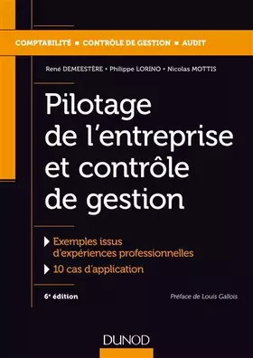 Couverture du produit · Pilotage de l'entreprise et contrôle de gestion - 6e éd.