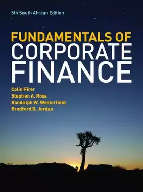 Couverture du produit · The Fundamentals of Corporate Finance - South African Edition