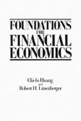 Couverture du produit · Foundations for Financial Economics