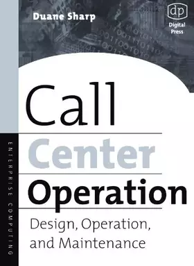 Couverture du produit · Call Center Operation: Design, Operation, and Maintenance