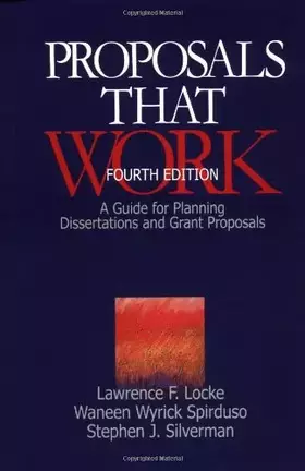 Couverture du produit · Proposals That Work: A Guide for Planning Dissertations and Grant Proposals