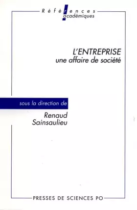 Couverture du produit · L'entreprise, une affaire de société, édition 1992