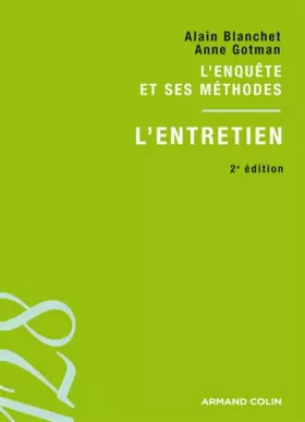 Couverture du produit · L'entretien: L'enquête et ses méthodes