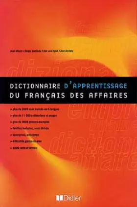 Couverture du produit · Dictionnaire d'apprentissage du français des affaires