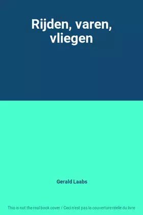 Couverture du produit · Rijden, varen, vliegen