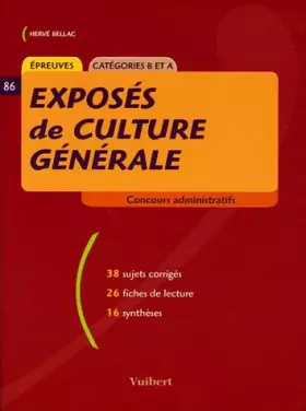 Couverture du produit · Exposés de culture générale : Catégories B et A