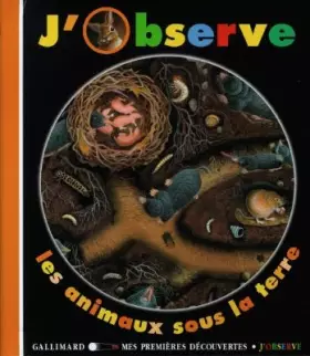 Couverture du produit · Les animaux sous la terre