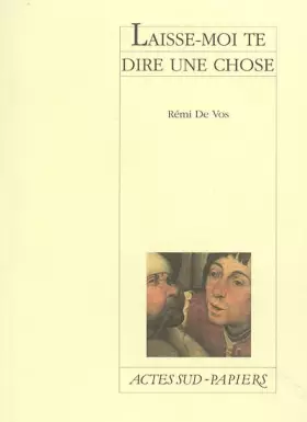 Couverture du produit · Laisse-moi te dire une chose