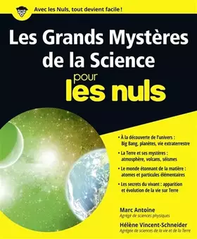 Couverture du produit · Les Grands Mystères de la Science pour les Nuls