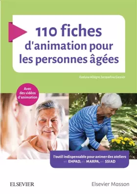 Couverture du produit · 110 fiches d'animation pour les personnes âgées: Avec des vidéos d'animation