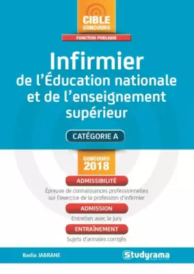 Couverture du produit · Infirmier de l'éducation nationale et de l'enseignement supérieur 2018