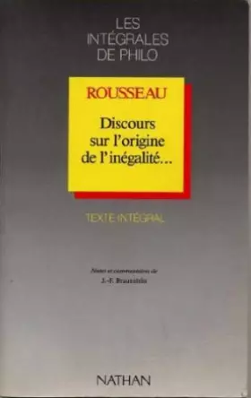 Couverture du produit · Discours sur l'origine de l'inégalité