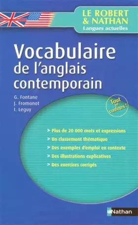 Couverture du produit · Vocabulaire de l'anglais contemporain