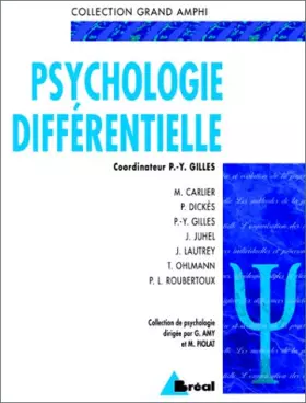 Couverture du produit · Psychologie différentielle