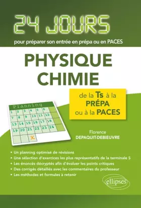 Couverture du produit · Physique-chimie - 24 jours pour préparer son entrée en prépa