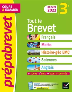Couverture du produit · Prépabrevet Tout le brevet - tout-en-un 3e Brevet 2022: pour réussir sa 3e et son brevet