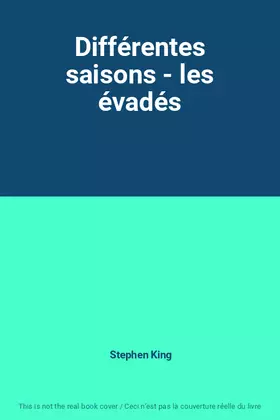 Couverture du produit · Différentes saisons - les évadés