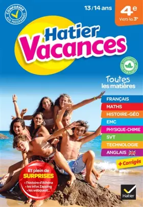 Couverture du produit · Cahier de vacances 2023 de la 4e vers la 3e: pour réviser son année dans toutes les matières