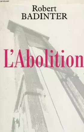 Couverture du produit · L'abolition.