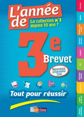 Couverture du produit · L'Année de la 3e Brevet - Tout pour Réussir - Nouveau programme 2016