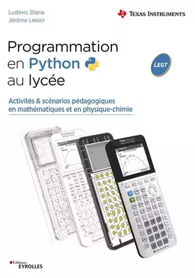 Couverture du produit · Programmation en Python au lycée. Activités & scénarios pédagogiques en mathématiques et en physique-chimie