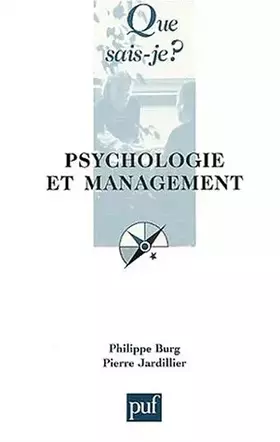 Couverture du produit · Psychologie et management