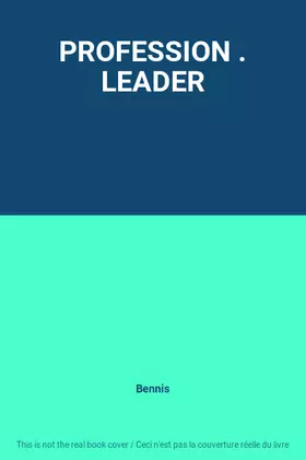 Couverture du produit · PROFESSION . LEADER