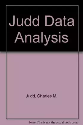 Couverture du produit · Data Analysis: A Model-Comparison Approach