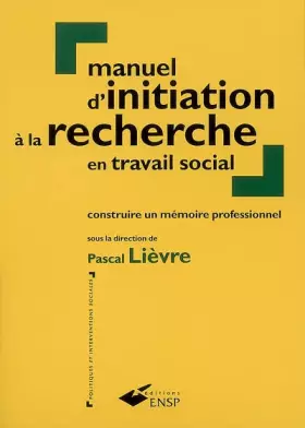 Couverture du produit · Manuel d'initiation à la recherche en travail social