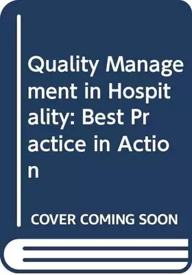 Couverture du produit · Quality Management in Hospitality