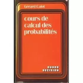 Couverture du produit · Cours de calcul des probabilités