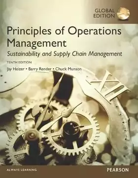 Couverture du produit · Principles of Operations Management Sustainability and Supply Chain Management, Global Edition